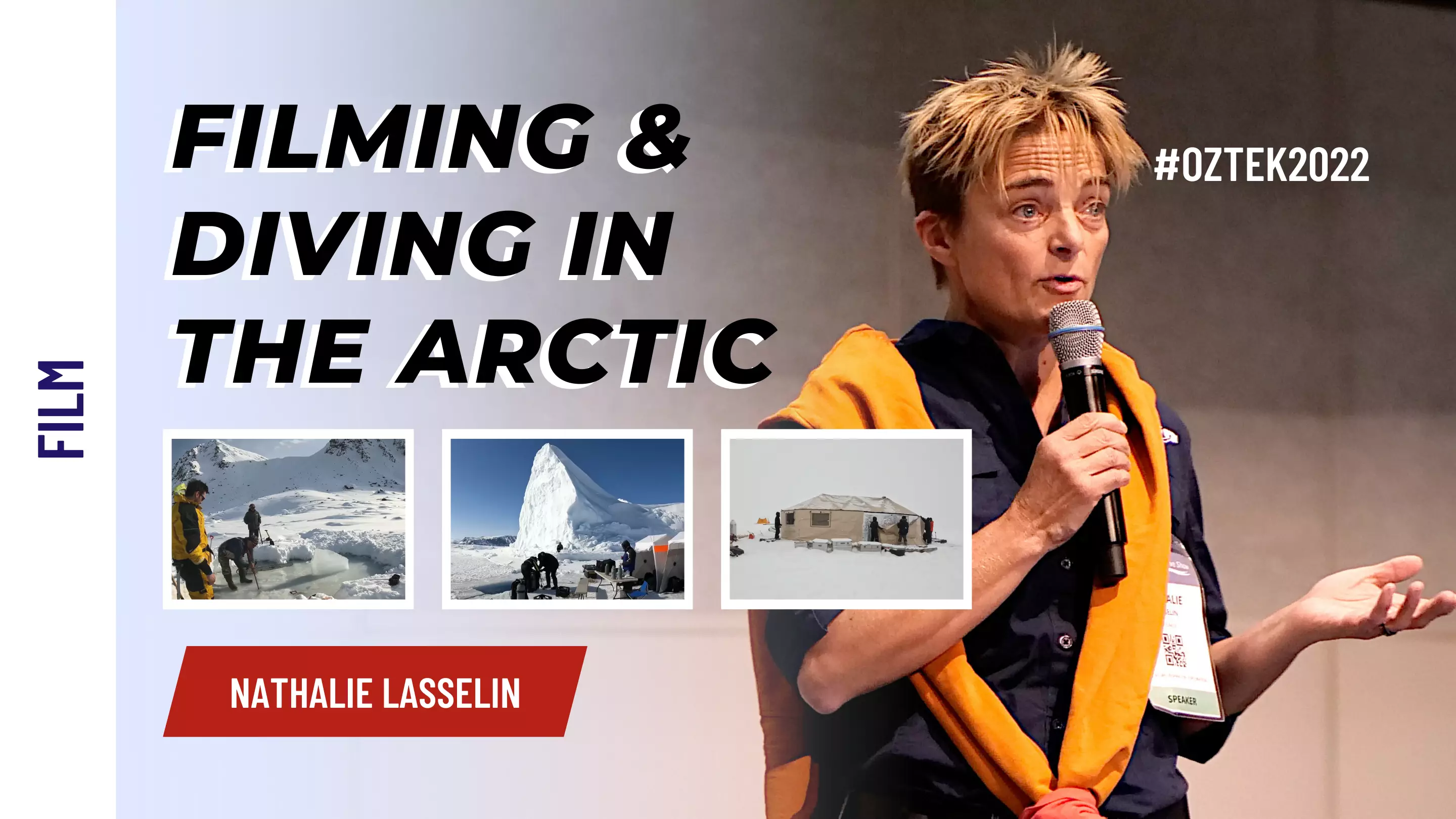 Nathalie Lasselin - A day at the office: Filming and Diving in the Arctic | OZTek2022 Film